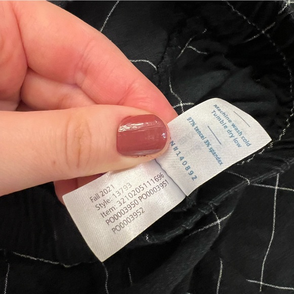 Marine Layer Allison Pant Black Windowpane XS - Picture 10 of 10